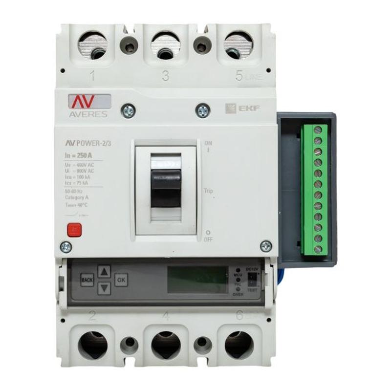 Выключатель автоматический AV POWER-2/3 250А 100kA ETU6.2 AVERES | mccb-23-250H-6.2-av | EKF — миниатюра 17