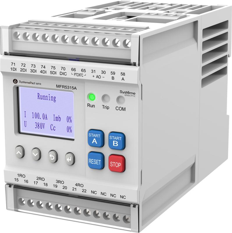 РЕЛЕ MFR530 MODBUS-RTU + ВСТРОЕННЫЙ ДИСПЛЕЙ 25-100A ТТ Ø18ММ 80-270В AC/DC | MFR531100A | SE — фото 1 | Sento