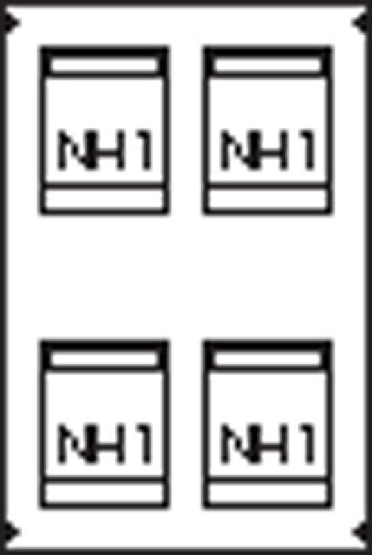 Пластрон для 4 NH1 2ряда/5 реек | AG83 | ABB — ABB