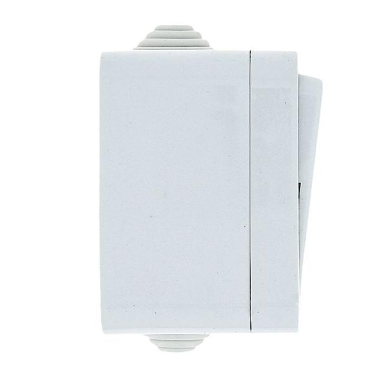 Прага Выключатель 1-клавишный 10А IP44 белый EKF | EKV10-021-10-44 | EKF — миниатюра 8