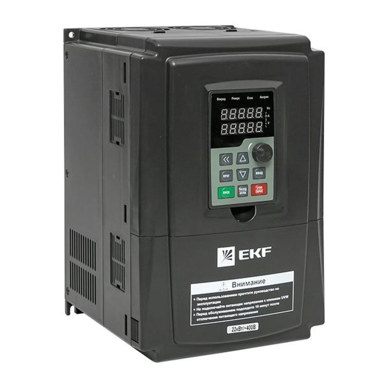 Преобразователь частоты 22/30кВт 3х400В с торм. модулем VECTOR-100 | VT100-022-3B | EKF — EKF