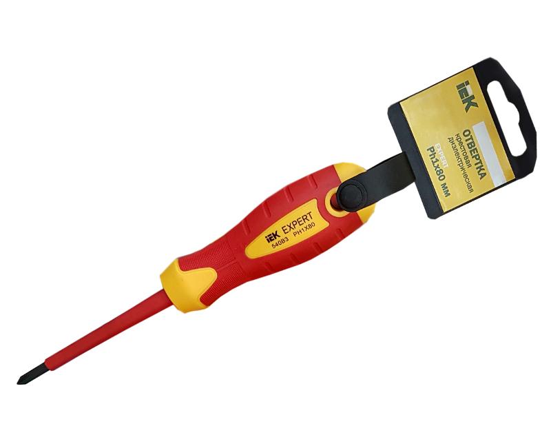 Отвертка крестовая Expert Ph1х80мм 1000В  | TSC-2PH-180 | IEK — миниатюра 2