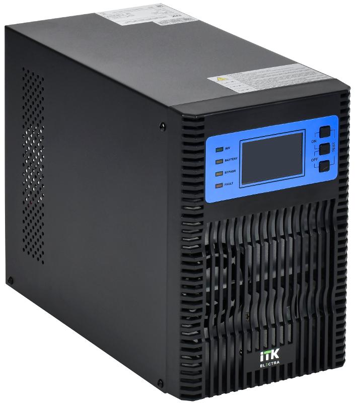 ITK ELECTRA OT ИБП 1кВА/1кВт LCD 36VDC без АКБ с рег. з/у | EOT-0001KVA-1-L | ITK — миниатюра 1