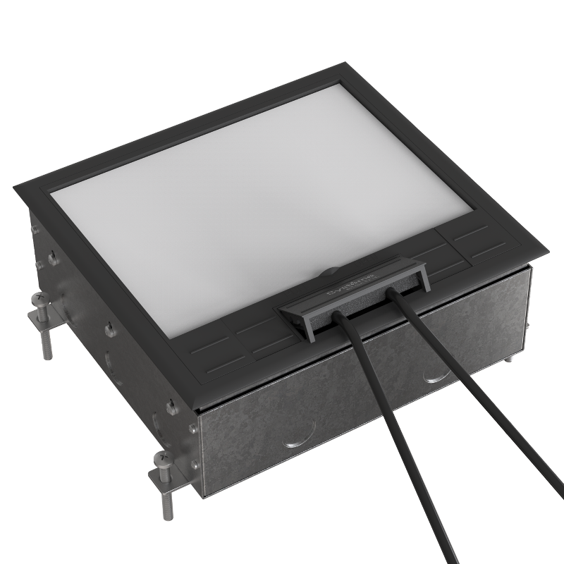 MultiDesk Люк на 12 модулей IP40 для бетонных полов с монтажной коробкой, тип MDK10 | MDK10212 | SE — миниатюра 2