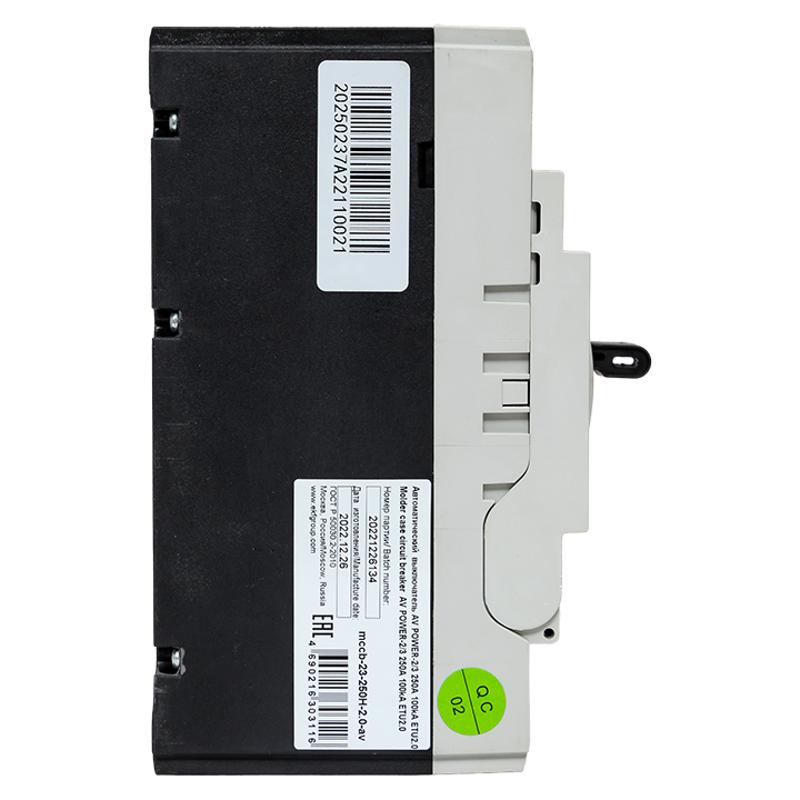 Выключатель автоматический AV POWER-2/3 250А 100kA ETU2.0 AVERES | mccb-23-250H-2.0-av | EKF — миниатюра 3