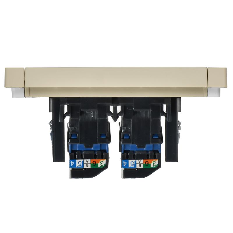 FORTE&PIANO Розетка комп. 2-ая RJ45 кат.6 FP434 ваниль | FP-K20-2-K10 | IEK — миниатюра 5