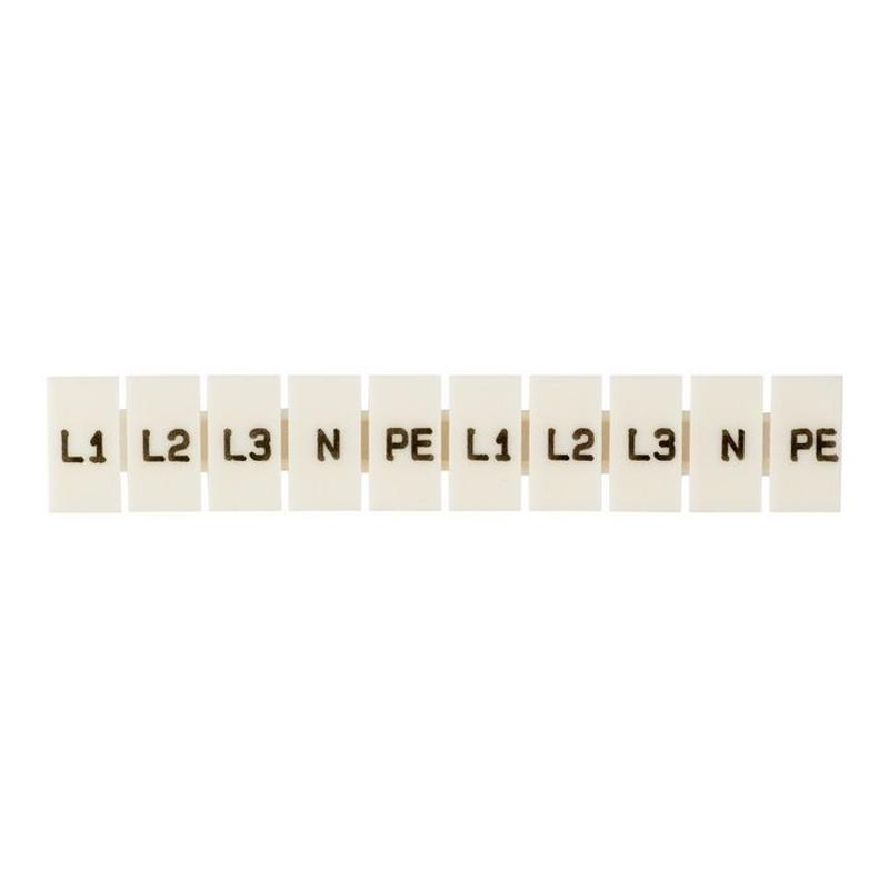 Маркеры для JXB-ST 1,5 с символами "L1, L2, L3, N, PE" (100 шт.) EKF PROxima | zb-st-1.5-L-1-3 | EKF — EKF