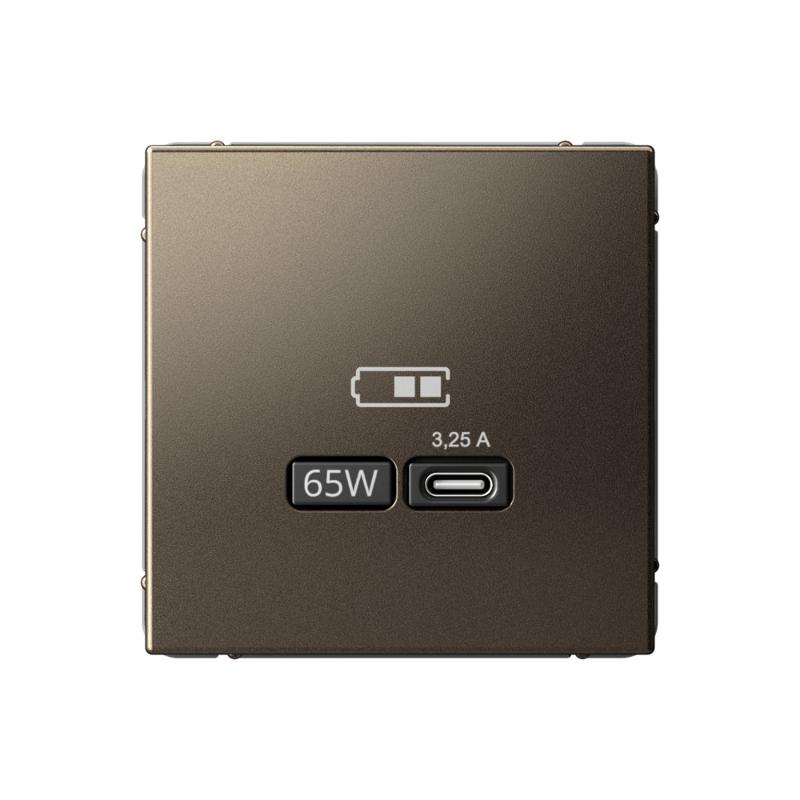 ArtGallery Мокко Розетка USB тип-С 65Вт высокоскор.заряд. QC, PD, механизм | GAL000627 | SE — Systeme Electric