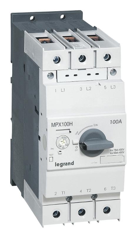 Автоматический выключатель для защиты электродвигателей MPX3 T100H 32A 100kA | 417373 | Legrand — Legrand