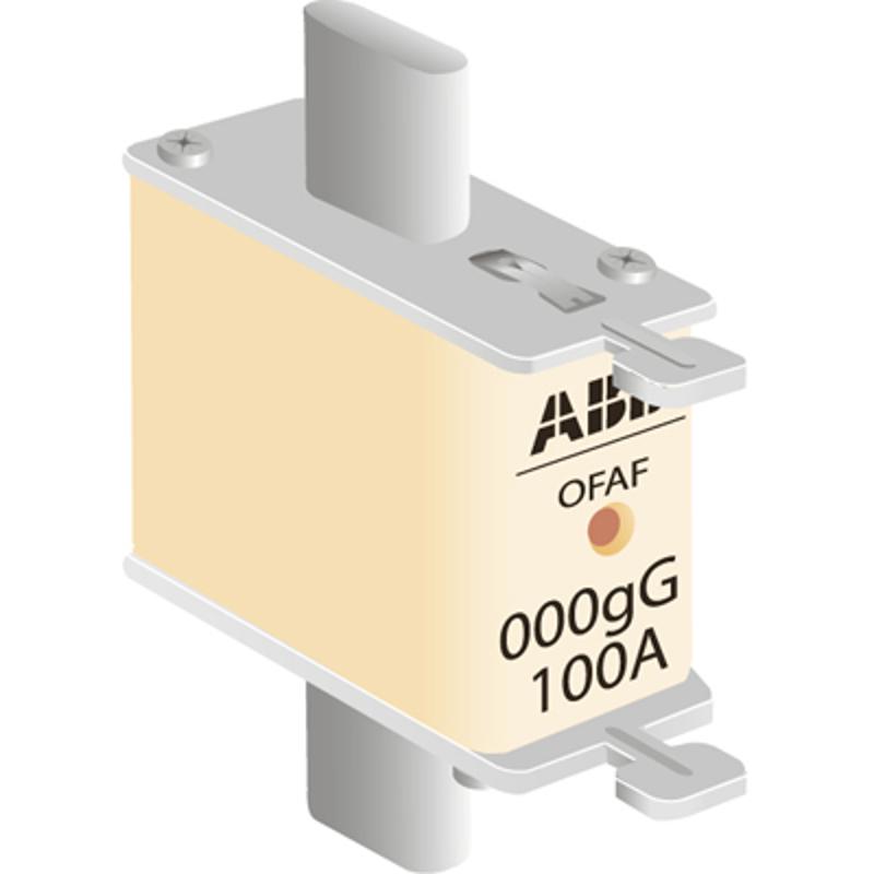 Предохранитель OFAF000H100 100A тип gG размер000, до 500В | 1SCA022627R1550 | ABB — ABB