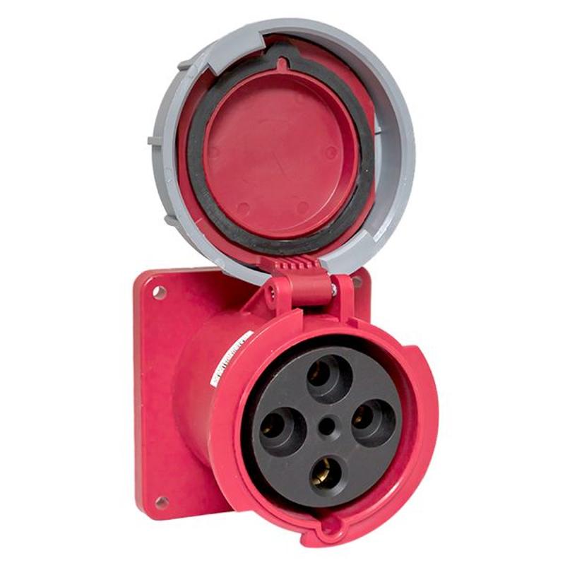 Розетка стационарная внутренняя 3442 3Р+РЕ 125А 380В IP67 EKF PROxima | ps-3442-125-380 | EKF — миниатюра 17