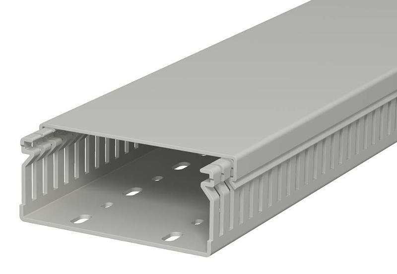 Распределительный кабельный канал LK4 40x100x2000 мм (ПВХ,серый) (LK4 40100) | 6178018 | OBO Bettermann — OBO Bettermann