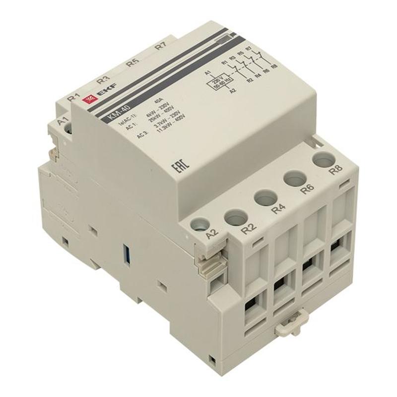 Контактор модульный КМ 40А 4NC (3 мод.) PROxima| km-3-40-04 | EKF — миниатюра 12