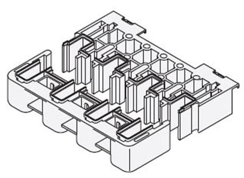 Держатель фигурной шины In=1600A 65kA | PB1603 | ABB — ABB