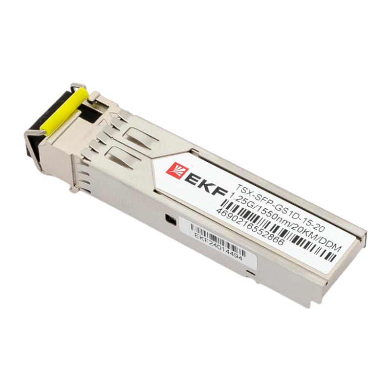 SFP модуль 1,25 Гбит одинарное одномодовое оптоволокно 1550нм дальность 20км TSX |TSX-SFP-GS1D-15-20|EKF — миниатюра 4