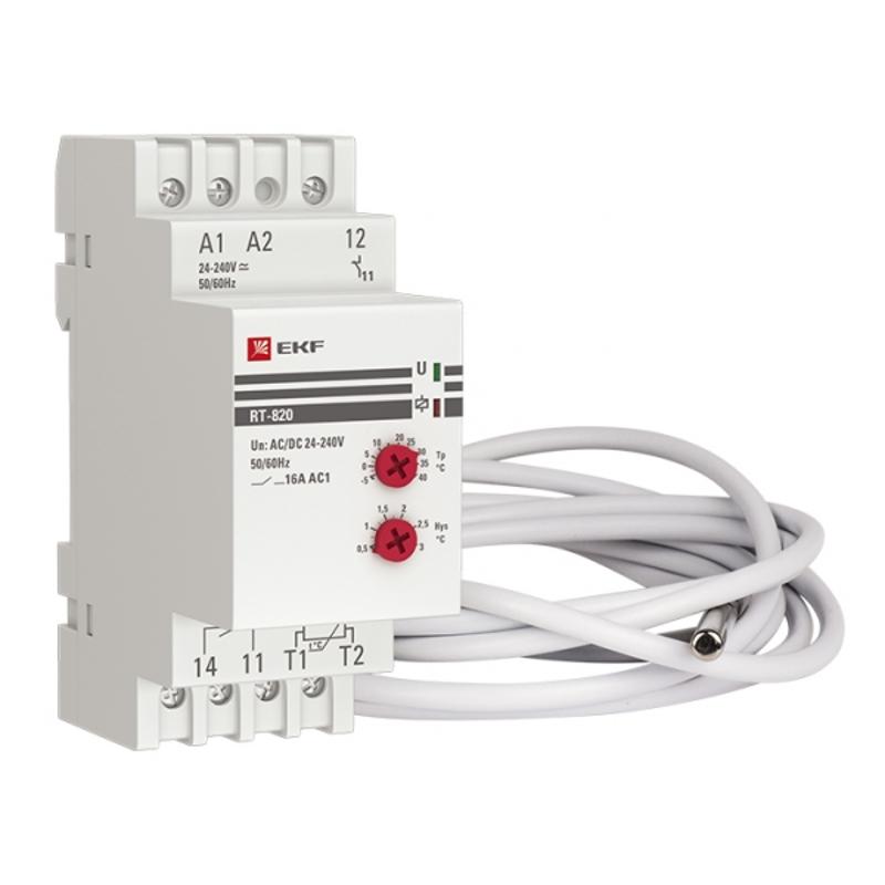 Реле температуры RT-820 (-5....+40 С)  EKF PROxima | RT-820 | EKF — EKF