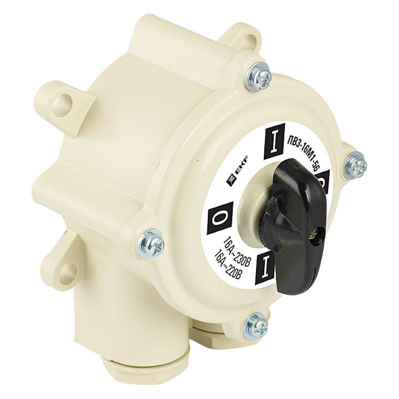 Пакетный  переключатель (реверс)  ПП 3-40/Р М2 пл. IP56 EKF PROxima | pp-3-40-4r | EKF — EKF