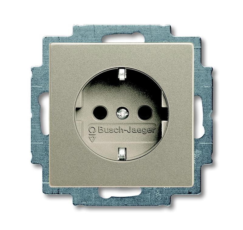 ABB Basic 55 Шампань Розетка с/з | 2011-0-6140  | 2CKA002011A6140 | ABB — ABB