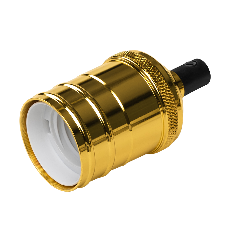 Декоративный патрон с проводом RETRO золотой цвет PLC 02 E27 230V/1M GOLDEN | .5039018 | JAZZWAY — миниатюра 3