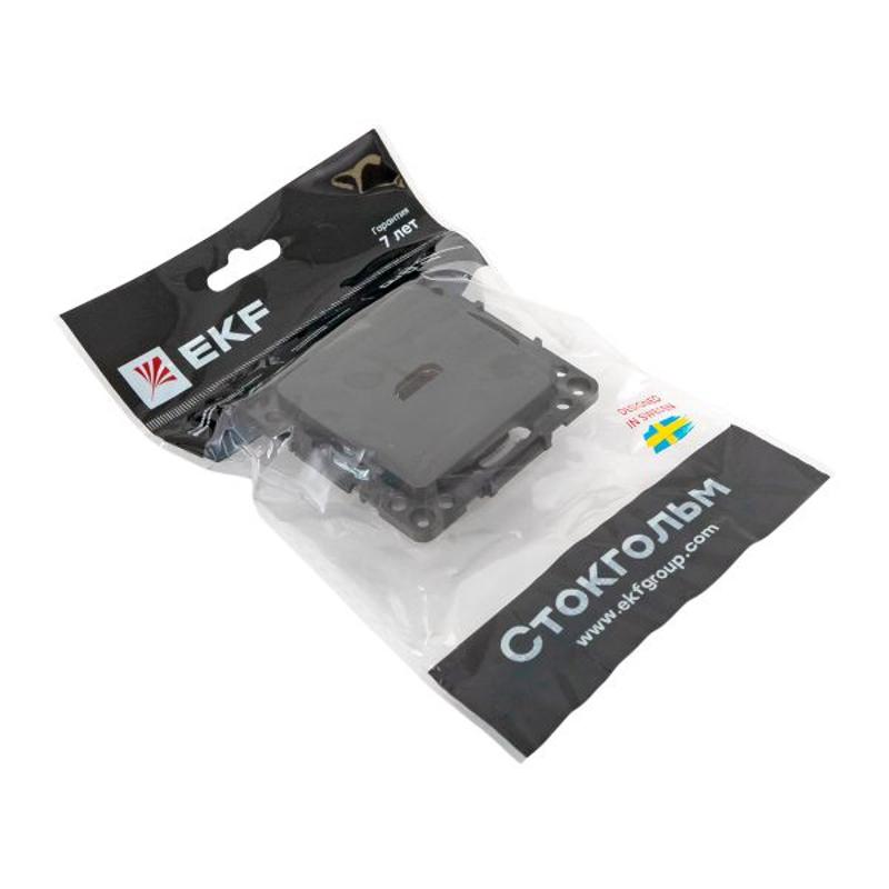 Стокгольм Механизм розетки HDMI черный | EZA00-327-10 | EKF — миниатюра 2