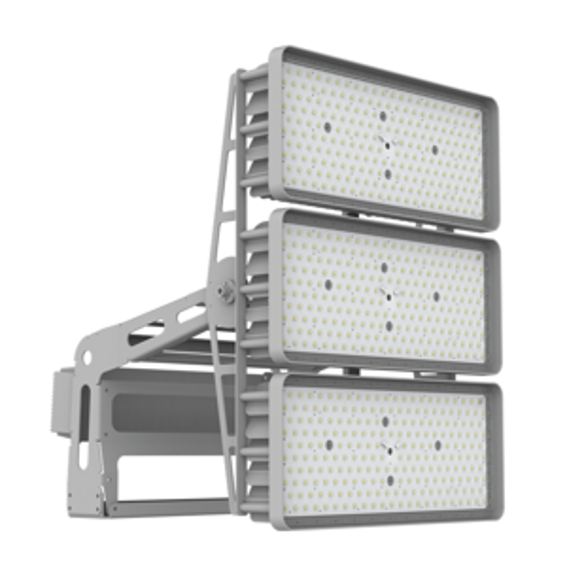Прожектор светодиодный Ultrix 1280Вт 5700K 60° RAL7045 серый муар Sport TV DMX-RDM | V1-P2-713X1-04R07-65K2857 | VARTON — VARTON