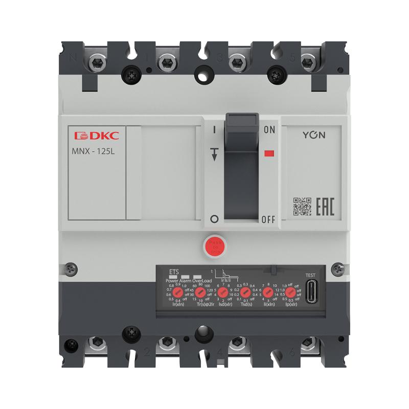 Выключатель автоматический YON pro MNX125L 4P 32A 70kA при AC415V расц. ETS — миниатюра 3