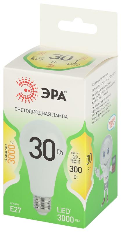 Лампа светодиодная  GREEN LINE LED A65-30W-830-E27 GL E27 30 Вт груша теплый свет | Б0067143 | ЭРА — миниатюра 5