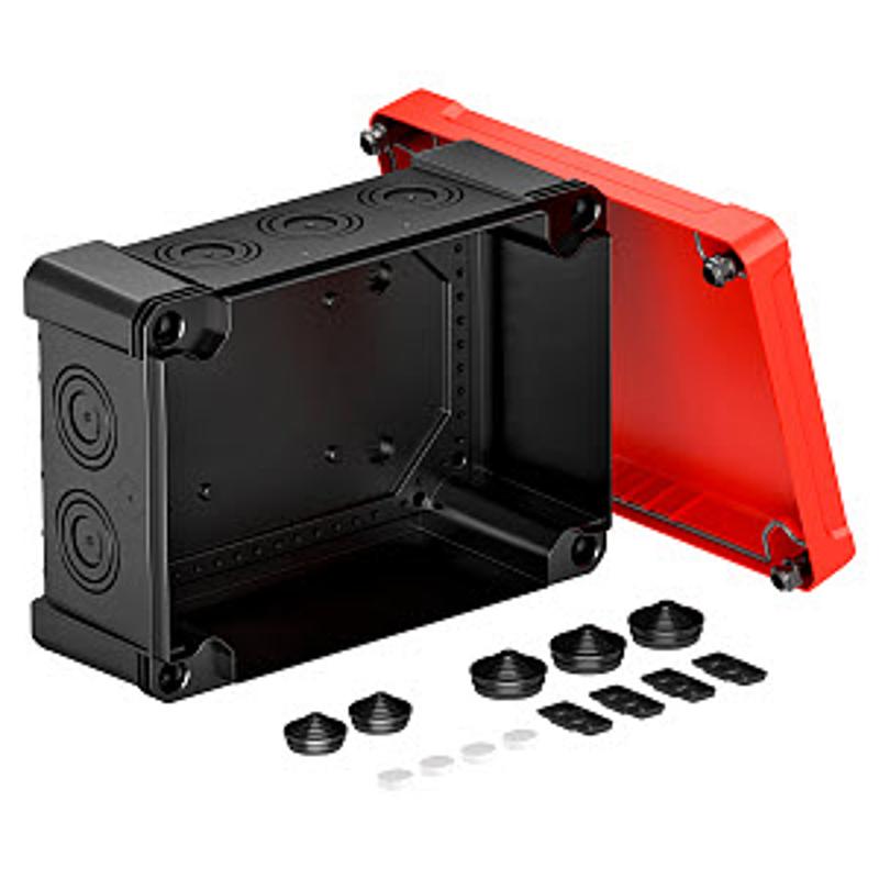 Распределительная коробка X25, IP 67, 286x202x126 мм, черная с красной крышкой | 2005164 | OBO Bettermann — миниатюра 2
