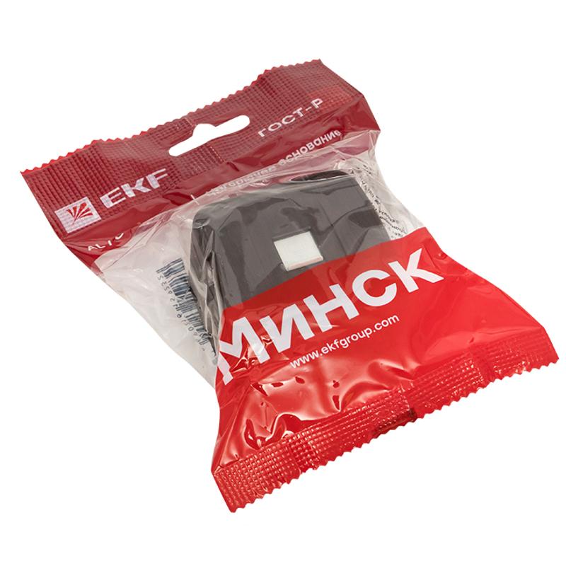 Розетка RJ-45 1-местная ОП Минск, 1А, 120В, тёмное дерево EKF | EGK01-035-40 | EKF — миниатюра 6