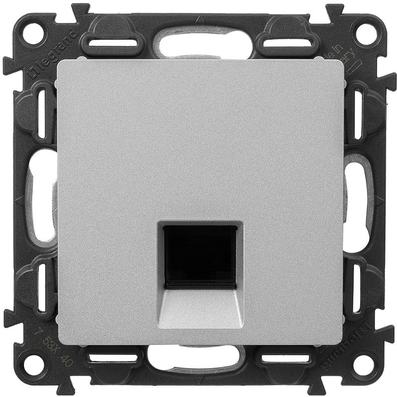 Valena LIFE DIY Алюминий Розетка комп(RJ45) 1-ая 5 кат UTP — миниатюра 3