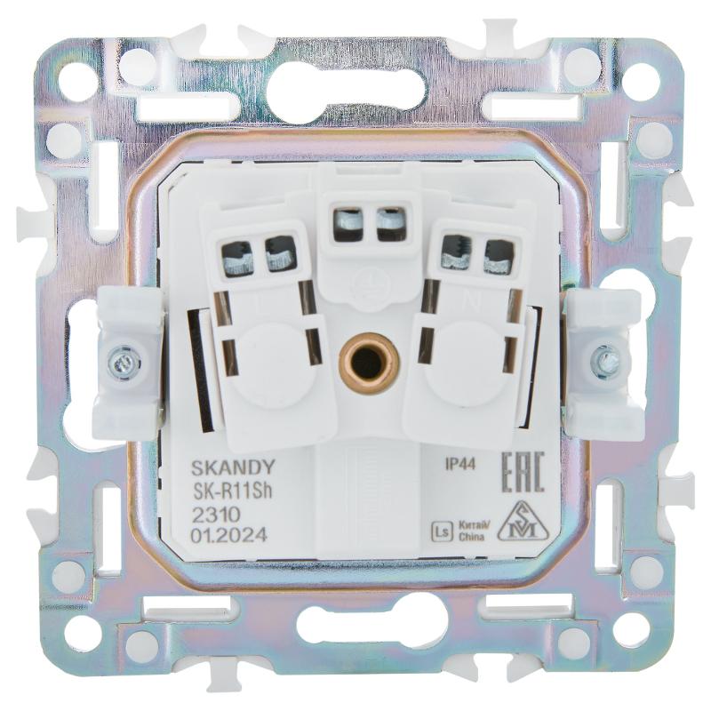 SKANDY Розетка з/к/ш кр. 16А IP44 SK-R11Sh шампань | SK-R16-16-44-K37 | IEK — миниатюра 3
