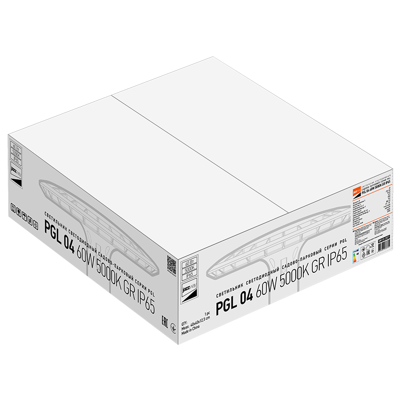 Светильник светодиодный садово-парковый венчающий  PGL 04 60w 5000K IP65 GR AC200-240 (парковый) (2 г. гар.) | .5033795 | JAZZWAY — миниатюра 5