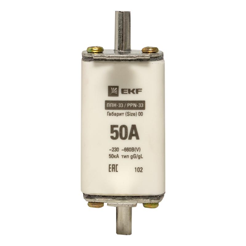 Плавкая вставка ППН-33 160/ 50А габарит 00 | fus-33/160/50 | EKF — миниатюра 5