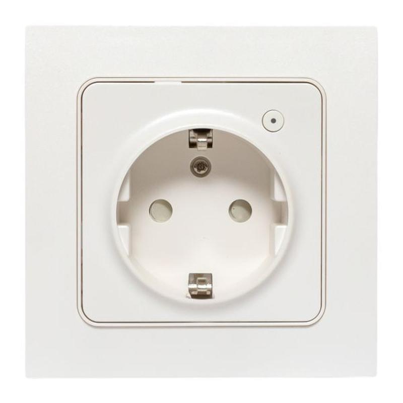 Умная розетка Стокгольм 1-местная 16А белый Zigbee  Сonnect|RCS-ST16-WD-ZB|EKF — EKF