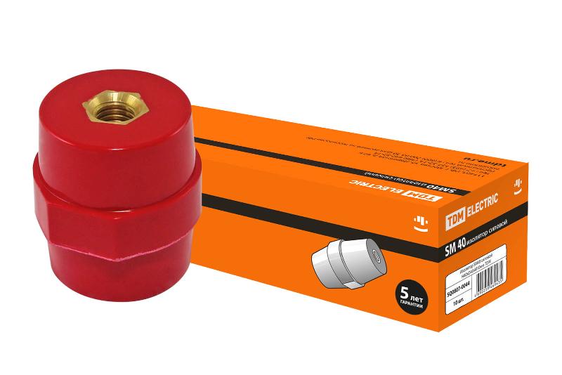 Изолятор SM40 силовой Н40хD40хМ10мм | SQ0807-0044 | TDM — TDM ELECTRIC