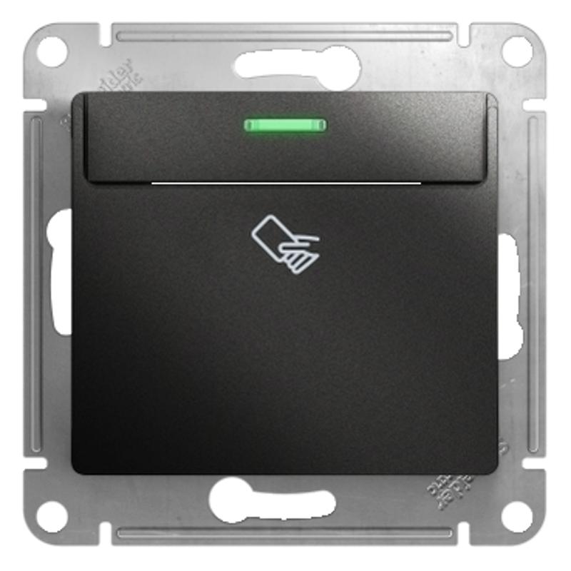 Glossa Антрацит Выключатель карточный, сх.6 | GSL000769 | SE — Systeme Electric