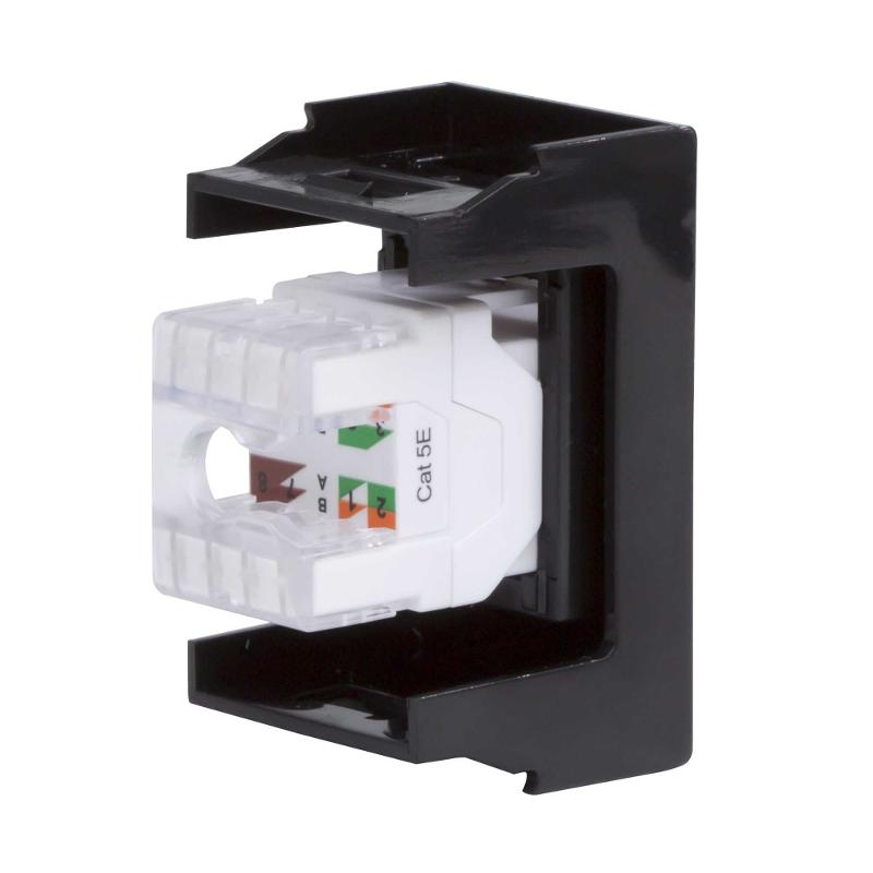 Розетка RJ-45 кат.5E,Viva,1 мод.,черн | 45238 | DKC — миниатюра 3