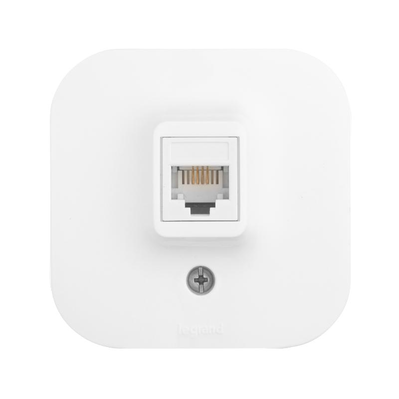 Quteo Белый Розетка RJ11 — миниатюра 4