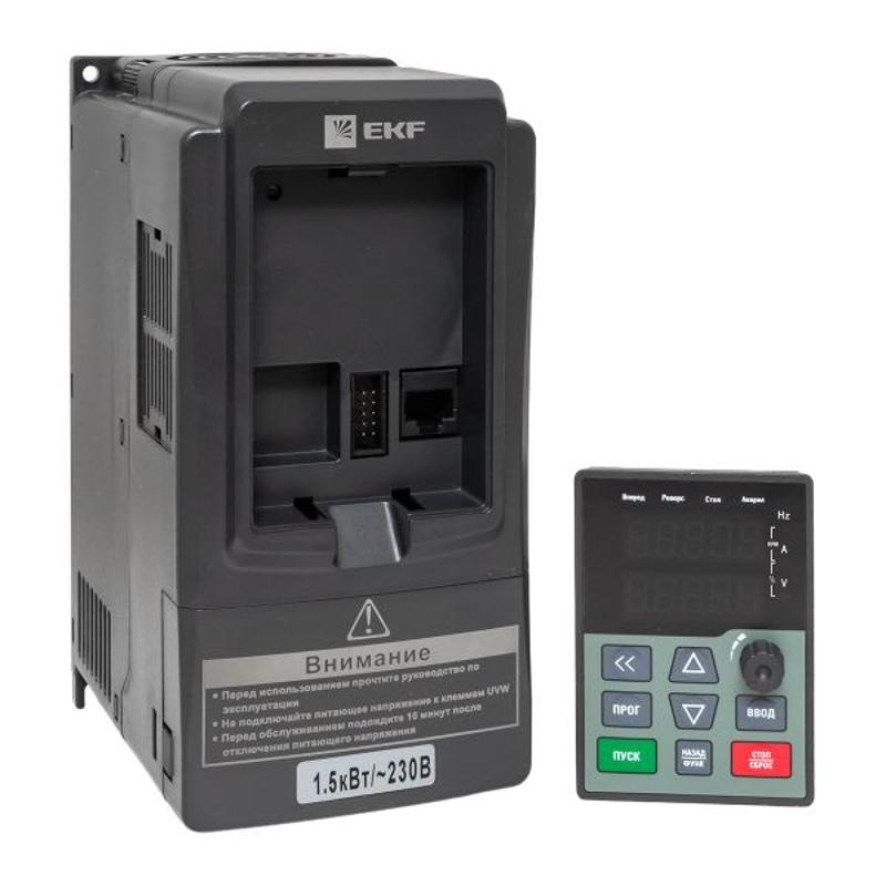 Преобразователь частоты 1,5/2,2кВт 1х230В VECTOR-100 EKF | VT100-1R5-1B | EKF — миниатюра 38