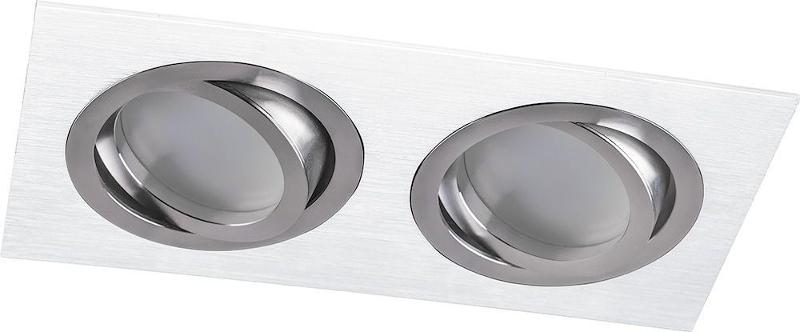 Светильник точечный встраиваемый под лампу DL2802 MR16 50W G5.3 "прямоугольник", белый | 32640 | FERON — миниатюра 1