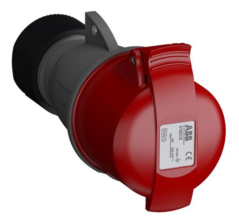 Розетка кабельная Easy&Safe 416EC6,16А,3P+N+E,IP44,6ч|2CMA102023R1000| ABB — ABB