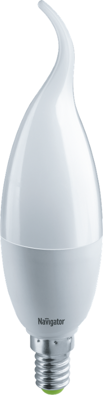 Лампа светодиодная LED 7Вт Е14 230В 4000К NLL-FC37-7-230-4K-E14-FR свеча на ветру матовая | 61027 | Navigator — фото 1 | Sento