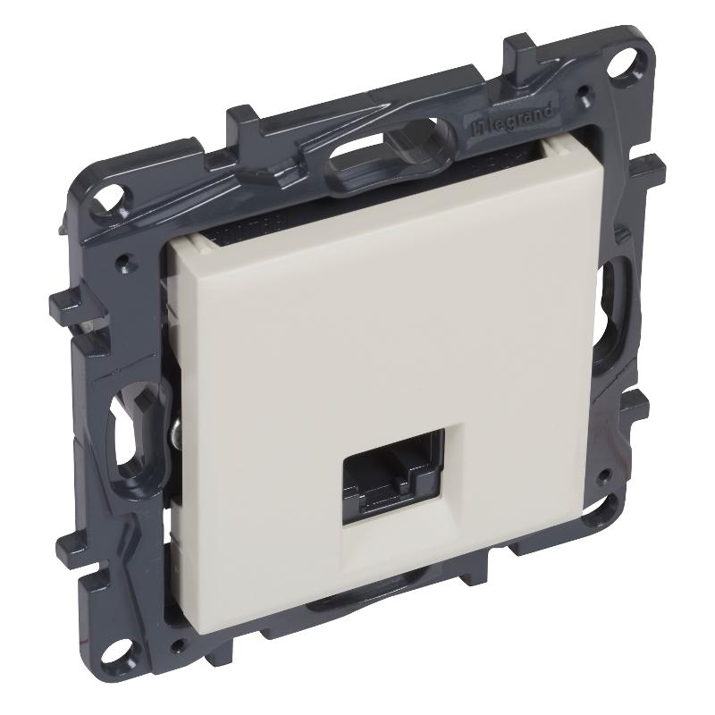 STRUCTURA Розетка комп. RJ45 кат.5Е UTP слоновая кость — миниатюра 4