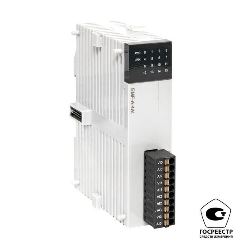 Модуль аналогового ввода EMF 4 PRO-Logic (с поверкой) | EMF-A-4AI-V | EKF — миниатюра 1