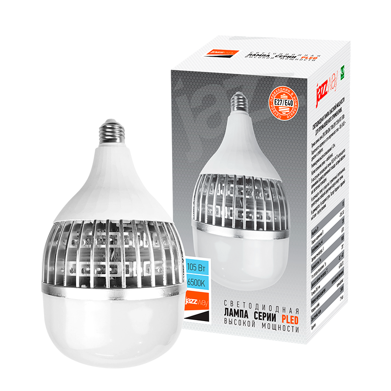 Лампа светодиодная промышленная PLED-HP-TR150 105w 6500K 9000Lm E27/E40(переходник в компл.) | .5036307 | JAZZWAY — миниатюра 3