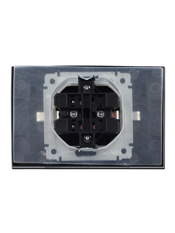 BRITE Розетка 2-ая с крышкой 16А в сб IP44 РСбш12-3-44-БрТБ темная бронза | BR-R26-16-44-K45-F | IEK — миниатюра 15