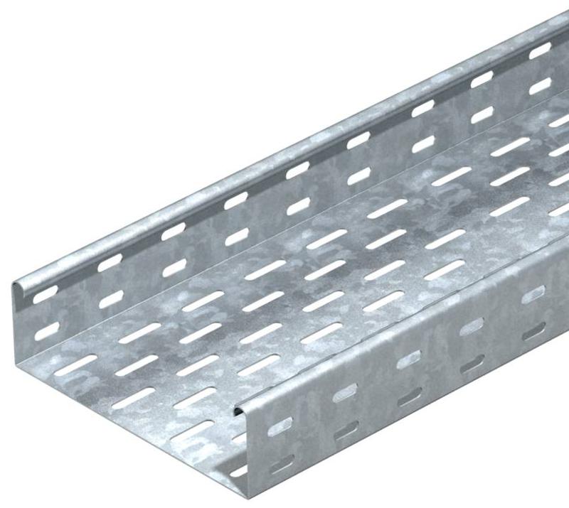 Кабельный листовой лоток перфорированный 60x100x3000 (EKS 610 FS) | 6056148 | OBO Bettermann — миниатюра 1
