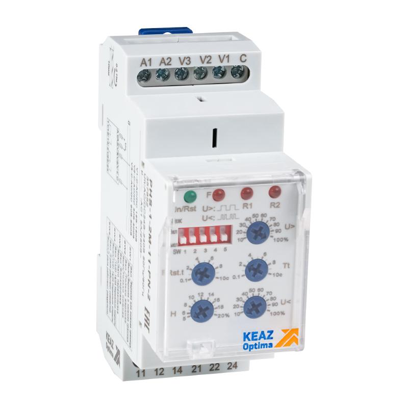 Реле контроля фаз OptiRel D PHS-1-2M-11-PN-2 с внешним питанием 2СО | 357852 | КЭАЗ — КЭАЗ (Курский электроаппаратный завод)
