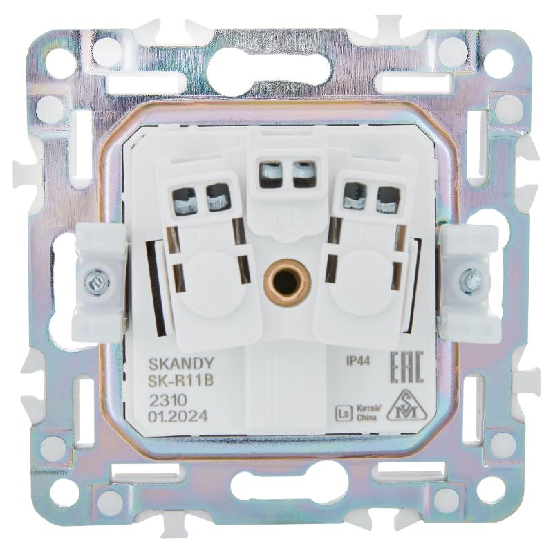 SKANDY Розетка з/к/ш кр. 16А IP44 SK-R11B бежевый | SK-R16-16-44-K10 | IEK — миниатюра 3