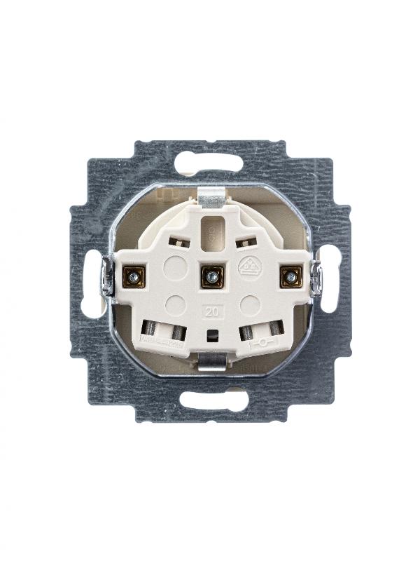 ABB Basic 55 Сл. кость Розетка с/з с крышкой | 2018-0-0351  | 2CKA002018A0351 | ABB — миниатюра 3